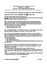 Đề kiểm tra chất lượng giữa học kì II Vật lí lớp 10 - Trần Nguyễn Hoàng Duy